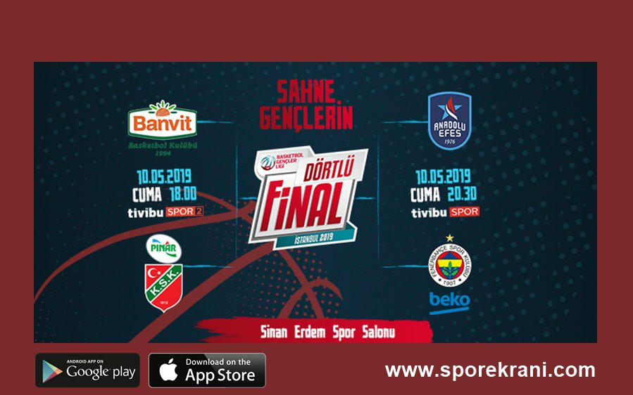 Basketbol Gençler Ligi Dörtlü Finalleri Tivibu Spor'da