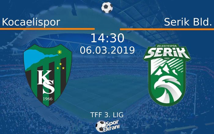 06 Mart 2019 Kocaelispor vs Serik Bld. maçı Hangi Kanalda Saat Kaçta Yayınlanacak?