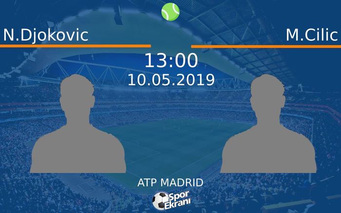 10 Mayıs 2019 N.Djokovic vs M.Cilic maçı Hangi Kanalda Saat Kaçta Yayınlanacak?