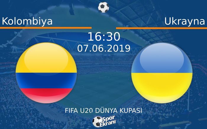 07 Haziran 2019 Kolombiya vs Ukrayna maçı Hangi Kanalda Saat Kaçta Yayınlanacak?