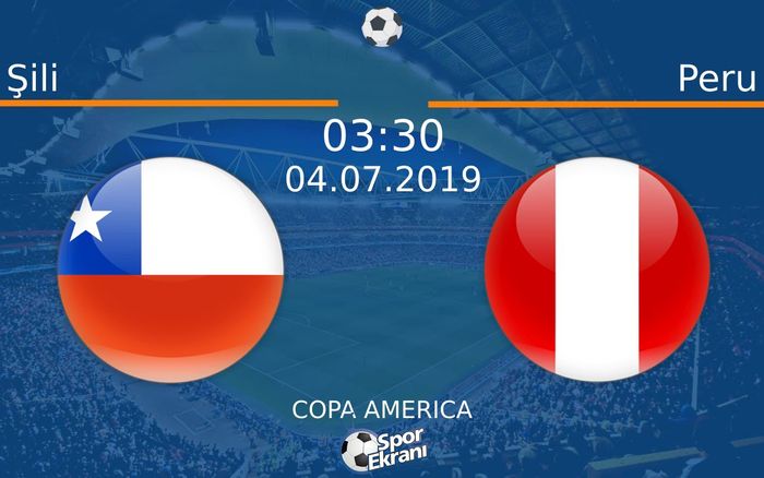 04 Temmuz 2019 Şili vs Peru maçı Hangi Kanalda Saat Kaçta Yayınlanacak?