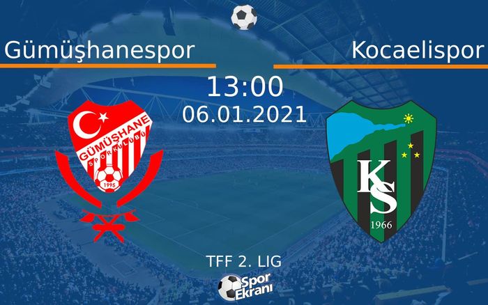 06 Ocak 2021 Gümüşhanespor vs Kocaelispor maçı Hangi Kanalda Saat Kaçta Yayınlanacak? 06 Ocak 2021 Gümüşhanespor vs Kocaelispor maçı Hangi Kanalda Saat Kaçta Yayınlanacak?