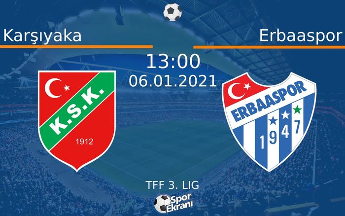 06 Ocak 2021 Karşıyaka vs Erbaaspor maçı Hangi Kanalda Saat Kaçta Yayınlanacak? 06 Ocak 2021 Karşıyaka vs Erbaaspor maçı Hangi Kanalda Saat Kaçta Yayınlanacak?