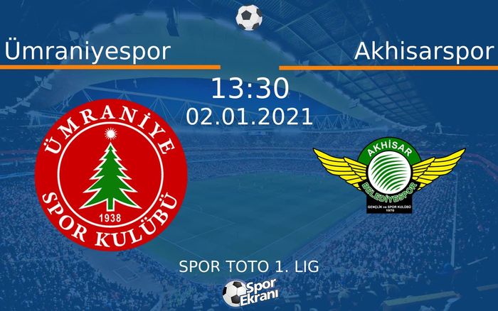 02 Ocak 2021 Ümraniyespor vs Akhisarspor maçı Hangi Kanalda Saat Kaçta Yayınlanacak? 02 Ocak 2021 Ümraniyespor vs Akhisarspor maçı Hangi Kanalda Saat Kaçta Yayınlanacak?
