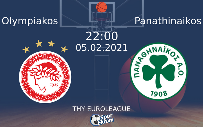 05 Şubat 2021 Olympiakos vs Panathinaikos maçı Hangi Kanalda Saat Kaçta Yayınlanacak? 05 Şubat 2021 Olympiakos vs Panathinaikos maçı Hangi Kanalda Saat Kaçta Yayınlanacak?