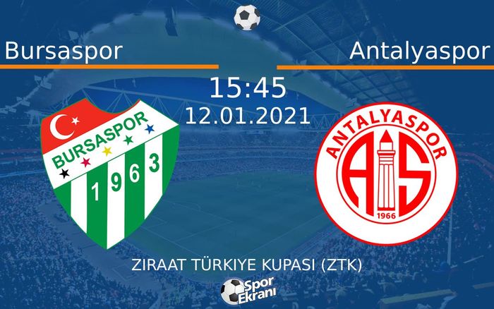 12 Ocak 2021 Bursaspor vs Antalyaspor maçı Hangi Kanalda Saat Kaçta Yayınlanacak? 12 Ocak 2021 Bursaspor vs Antalyaspor maçı Hangi Kanalda Saat Kaçta Yayınlanacak?