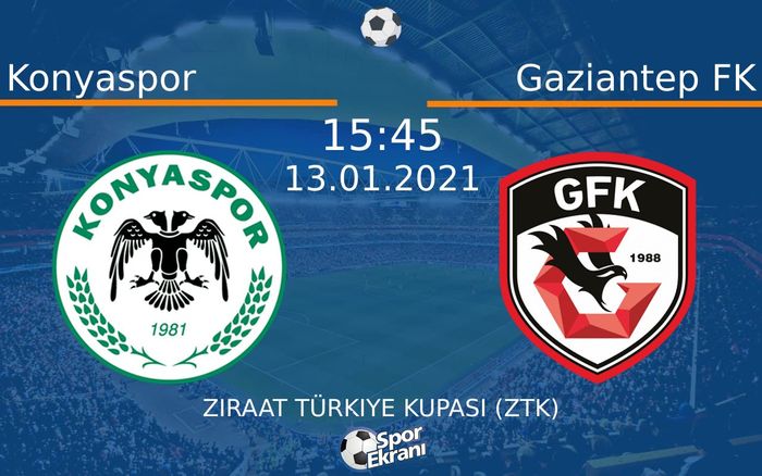 13 Ocak 2021 Konyaspor vs Gaziantep FK maçı Hangi Kanalda Saat Kaçta Yayınlanacak? 13 Ocak 2021 Konyaspor vs Gaziantep FK maçı Hangi Kanalda Saat Kaçta Yayınlanacak?
