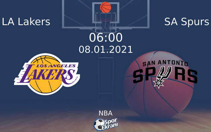 08 Ocak 2021 LA Lakers vs SA Spurs maçı Hangi Kanalda Saat Kaçta Yayınlanacak? 08 Ocak 2021 LA Lakers vs SA Spurs maçı Hangi Kanalda Saat Kaçta Yayınlanacak?