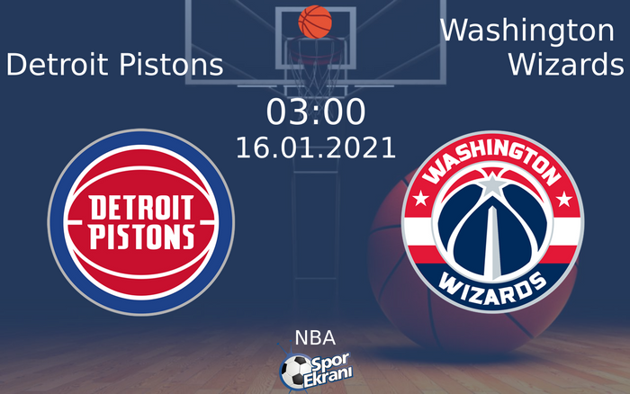 16 Ocak 2021 Detroit Pistons vs Washington Wizards maçı Hangi Kanalda Saat Kaçta Yayınlanacak? 16 Ocak 2021 Detroit Pistons vs Washington Wizards maçı Hangi Kanalda Saat Kaçta Yayınlanacak?