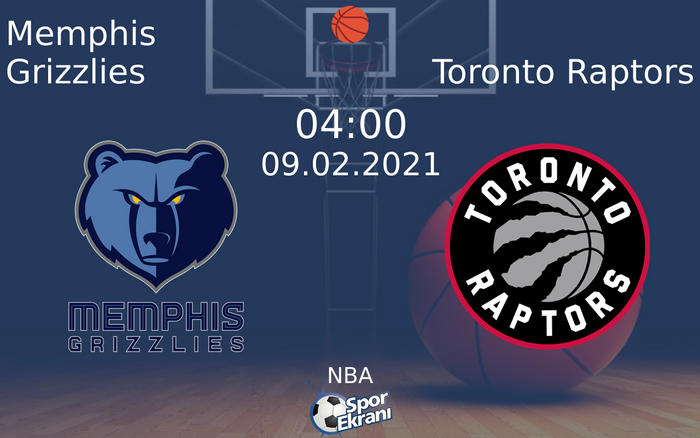 09 Şubat 2021 Memphis Grizzlies vs Toronto Raptors maçı Hangi Kanalda Saat Kaçta Yayınlanacak? 09 Şubat 2021 Memphis Grizzlies vs Toronto Raptors maçı Hangi Kanalda Saat Kaçta Yayınlanacak?