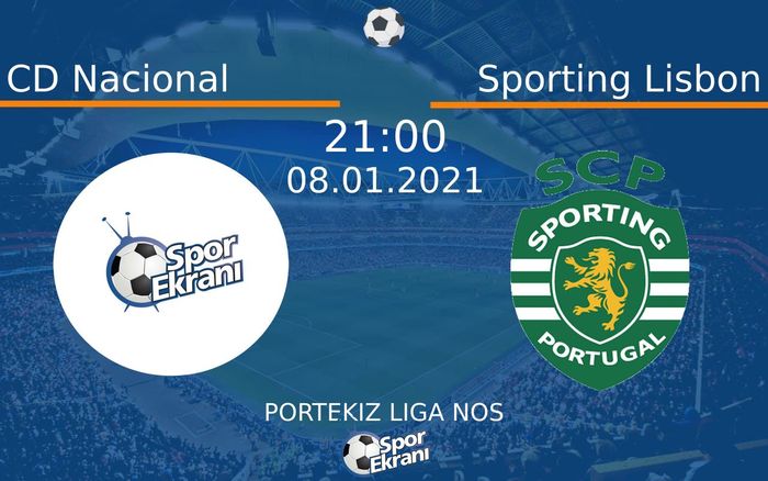 08 Ocak 2021 CD Nacional vs Sporting Lisbon maçı Hangi Kanalda Saat Kaçta Yayınlanacak? 08 Ocak 2021 CD Nacional vs Sporting Lisbon maçı Hangi Kanalda Saat Kaçta Yayınlanacak?