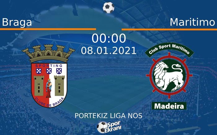 08 Ocak 2021 Braga vs Maritimo maçı Hangi Kanalda Saat Kaçta Yayınlanacak? 08 Ocak 2021 Braga vs Maritimo maçı Hangi Kanalda Saat Kaçta Yayınlanacak?