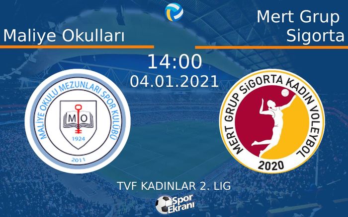 04 Ocak 2021 Maliye Okulları vs Mert Grup Sigorta maçı Hangi Kanalda Saat Kaçta Yayınlanacak? 04 Ocak 2021 Maliye Okulları vs Mert Grup Sigorta maçı Hangi Kanalda Saat Kaçta Yayınlanacak?