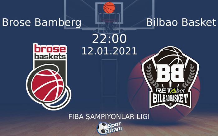 12 Ocak 2021 Brose Bamberg vs Bilbao Basket maçı Hangi Kanalda Saat Kaçta Yayınlanacak? 12 Ocak 2021 Brose Bamberg vs Bilbao Basket maçı Hangi Kanalda Saat Kaçta Yayınlanacak?