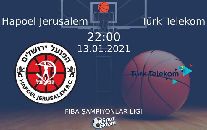 13 Ocak 2021 Hapoel Jerusalem vs Türk Telekom maçı Hangi Kanalda Saat Kaçta Yayınlanacak?