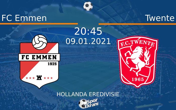 09 Ocak 2021 FC Emmen vs Twente maçı Hangi Kanalda Saat Kaçta Yayınlanacak? 09 Ocak 2021 FC Emmen vs Twente maçı Hangi Kanalda Saat Kaçta Yayınlanacak?