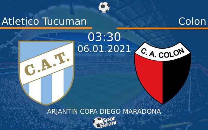 06 Ocak 2021 Atletico Tucuman vs Colon maçı Hangi Kanalda Saat Kaçta Yayınlanacak? 06 Ocak 2021 Atletico Tucuman vs Colon maçı Hangi Kanalda Saat Kaçta Yayınlanacak?