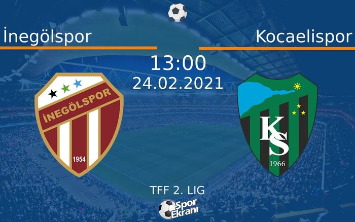 24 Şubat 2021 İnegölspor vs Kocaelispor maçı Hangi Kanalda Saat Kaçta Yayınlanacak? 24 Şubat 2021 İnegölspor vs Kocaelispor maçı Hangi Kanalda Saat Kaçta Yayınlanacak?