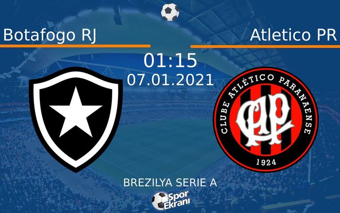 07 Ocak 2021 Botafogo RJ vs Atletico PR maçı Hangi Kanalda Saat Kaçta Yayınlanacak? 07 Ocak 2021 Botafogo RJ vs Atletico PR maçı Hangi Kanalda Saat Kaçta Yayınlanacak?