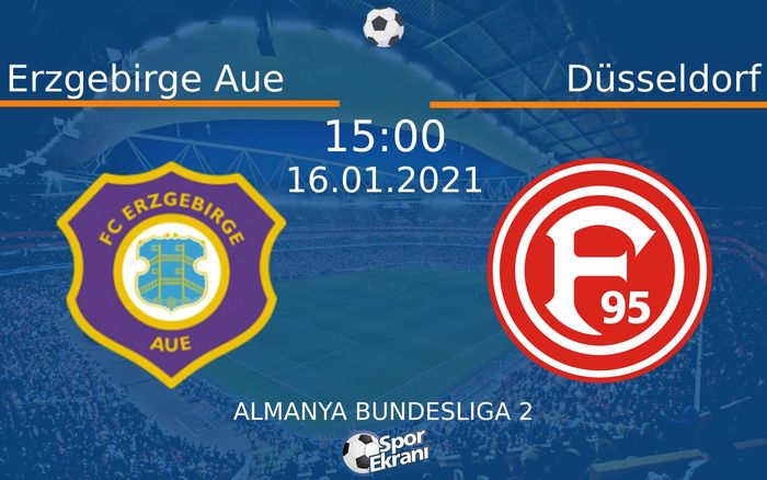16 Ocak 2021 Erzgebirge Aue vs Düsseldorf maçı Hangi Kanalda Saat Kaçta Yayınlanacak? 16 Ocak 2021 Erzgebirge Aue vs Düsseldorf maçı Hangi Kanalda Saat Kaçta Yayınlanacak?