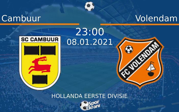 08 Ocak 2021 Cambuur vs Volendam maçı Hangi Kanalda Saat Kaçta Yayınlanacak? 08 Ocak 2021 Cambuur vs Volendam maçı Hangi Kanalda Saat Kaçta Yayınlanacak?