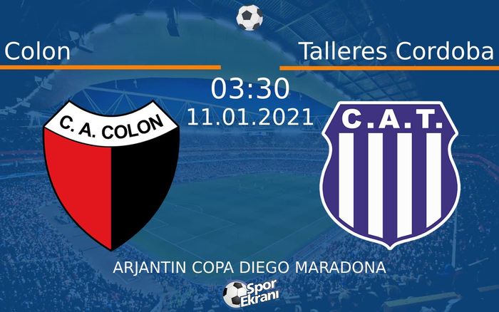 11 Ocak 2021 Colon vs Talleres Cordoba maçı Hangi Kanalda Saat Kaçta Yayınlanacak? 11 Ocak 2021 Colon vs Talleres Cordoba maçı Hangi Kanalda Saat Kaçta Yayınlanacak?