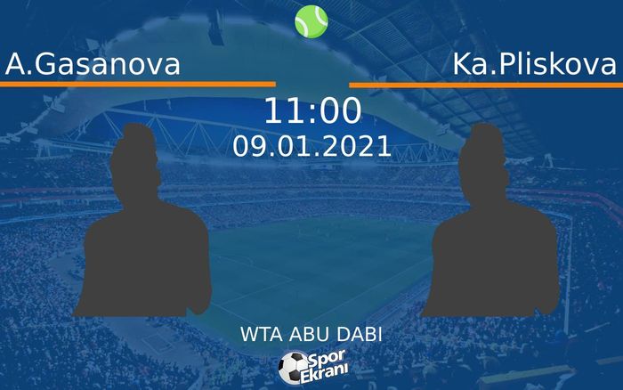 09 Ocak 2021 A.Gasanova vs Ka.Pliskova maçı Hangi Kanalda Saat Kaçta Yayınlanacak? 09 Ocak 2021 A.Gasanova vs Ka.Pliskova maçı Hangi Kanalda Saat Kaçta Yayınlanacak?