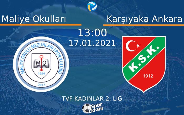 17 Ocak 2021 Maliye Okulları vs Karşıyaka Ankara maçı Hangi Kanalda Saat Kaçta Yayınlanacak? 17 Ocak 2021 Maliye Okulları vs Karşıyaka Ankara maçı Hangi Kanalda Saat Kaçta Yayınlanacak?