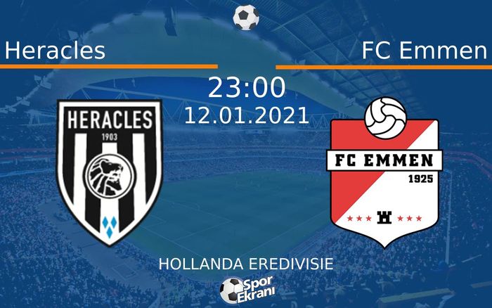 12 Ocak 2021 Heracles vs FC Emmen maçı Hangi Kanalda Saat Kaçta Yayınlanacak? 12 Ocak 2021 Heracles vs FC Emmen maçı Hangi Kanalda Saat Kaçta Yayınlanacak?