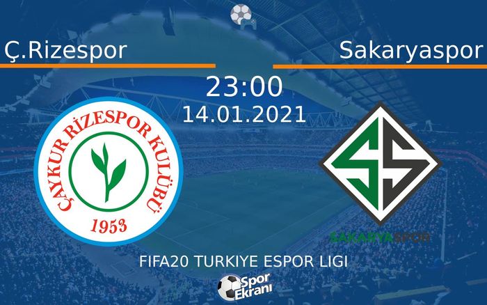 14 Ocak 2021 Ç.Rizespor vs Sakaryaspor maçı Hangi Kanalda Saat Kaçta Yayınlanacak? 14 Ocak 2021 Ç.Rizespor vs Sakaryaspor maçı Hangi Kanalda Saat Kaçta Yayınlanacak?