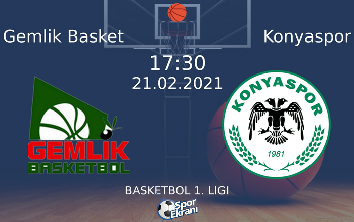 21 Şubat 2021 Gemlik Basket vs Konyaspor maçı Hangi Kanalda Saat Kaçta Yayınlanacak? 21 Şubat 2021 Gemlik Basket vs Konyaspor maçı Hangi Kanalda Saat Kaçta Yayınlanacak?