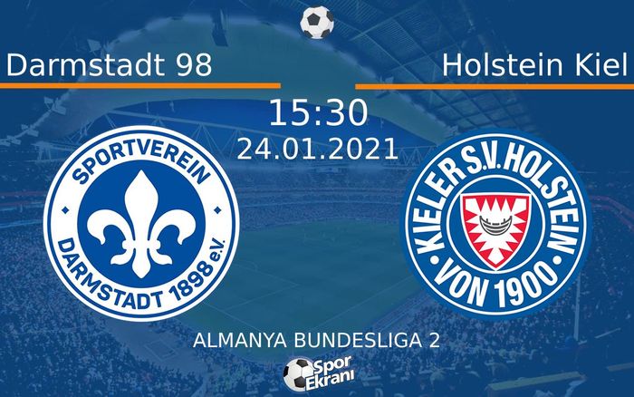 24 Ocak 2021 Darmstadt 98 vs Holstein Kiel maçı Hangi Kanalda Saat Kaçta Yayınlanacak? 24 Ocak 2021 Darmstadt 98 vs Holstein Kiel maçı Hangi Kanalda Saat Kaçta Yayınlanacak?