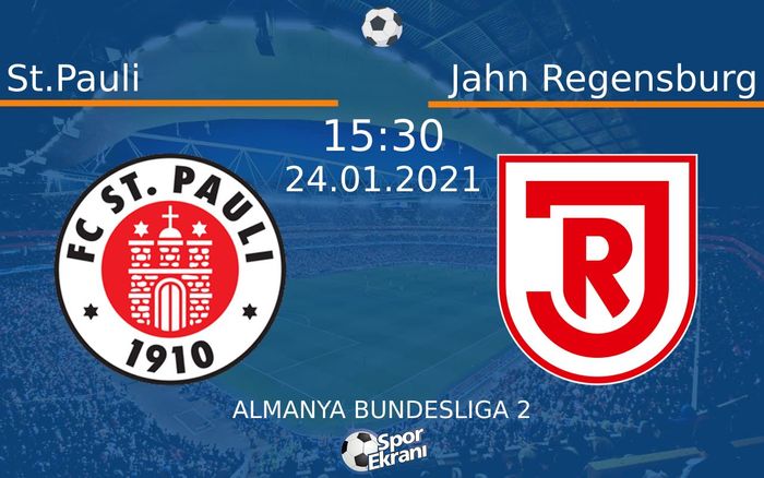 24 Ocak 2021 St.Pauli vs Jahn Regensburg maçı Hangi Kanalda Saat Kaçta Yayınlanacak? 24 Ocak 2021 St.Pauli vs Jahn Regensburg maçı Hangi Kanalda Saat Kaçta Yayınlanacak?