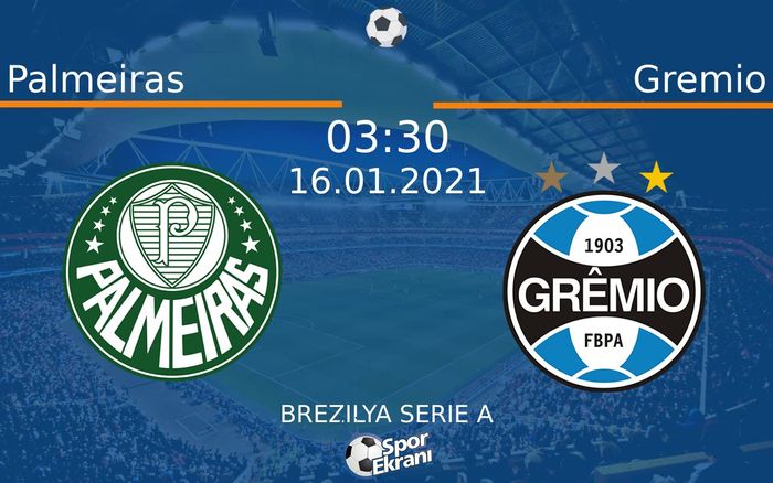 16 Ocak 2021 Palmeiras vs Gremio maçı Hangi Kanalda Saat Kaçta Yayınlanacak? 16 Ocak 2021 Palmeiras vs Gremio maçı Hangi Kanalda Saat Kaçta Yayınlanacak?