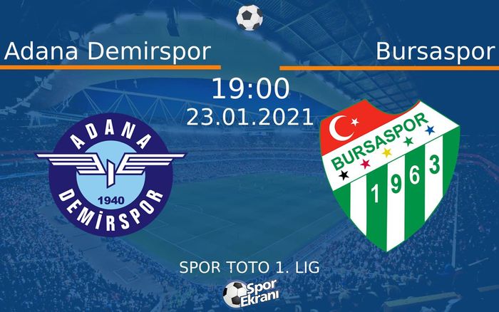 23 Ocak 2021 Adana Demirspor vs Bursaspor maçı Hangi Kanalda Saat Kaçta Yayınlanacak? 23 Ocak 2021 Adana Demirspor vs Bursaspor maçı Hangi Kanalda Saat Kaçta Yayınlanacak?