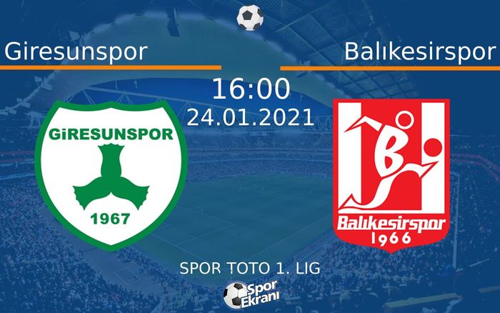 24 Ocak 2021 Giresunspor vs Balıkesirspor maçı Hangi Kanalda Saat Kaçta Yayınlanacak? 24 Ocak 2021 Giresunspor vs Balıkesirspor maçı Hangi Kanalda Saat Kaçta Yayınlanacak?
