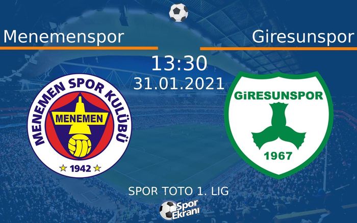 31 Ocak 2021 Menemenspor vs Giresunspor maçı Hangi Kanalda Saat Kaçta Yayınlanacak? 31 Ocak 2021 Menemenspor vs Giresunspor maçı Hangi Kanalda Saat Kaçta Yayınlanacak?