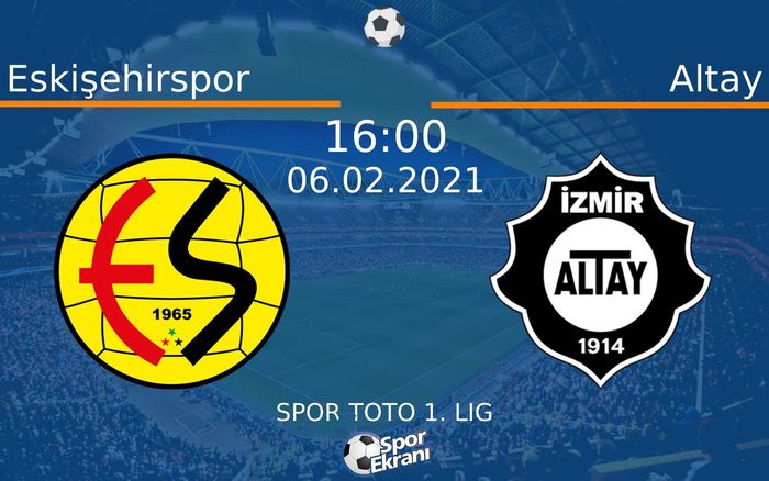 06 Şubat 2021 Eskişehirspor vs Altay maçı Hangi Kanalda Saat Kaçta Yayınlanacak? 06 Şubat 2021 Eskişehirspor vs Altay maçı Hangi Kanalda Saat Kaçta Yayınlanacak?