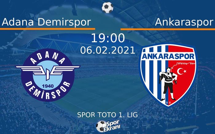 06 Şubat 2021 Adana Demirspor vs Ankaraspor maçı Hangi Kanalda Saat Kaçta Yayınlanacak? 06 Şubat 2021 Adana Demirspor vs Ankaraspor maçı Hangi Kanalda Saat Kaçta Yayınlanacak?