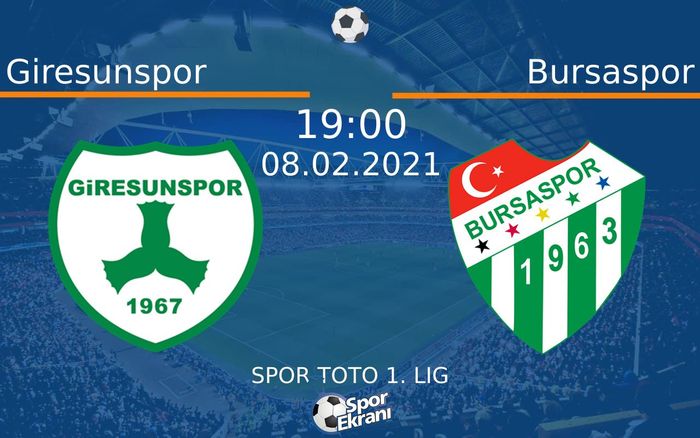 08 Şubat 2021 Giresunspor vs Bursaspor maçı Hangi Kanalda Saat Kaçta Yayınlanacak? 08 Şubat 2021 Giresunspor vs Bursaspor maçı Hangi Kanalda Saat Kaçta Yayınlanacak?