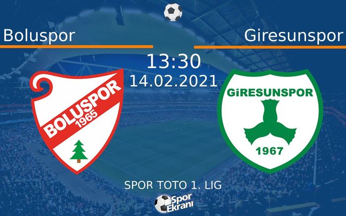 14 Şubat 2021 Boluspor vs Giresunspor maçı Hangi Kanalda Saat Kaçta Yayınlanacak? 14 Şubat 2021 Boluspor vs Giresunspor maçı Hangi Kanalda Saat Kaçta Yayınlanacak?