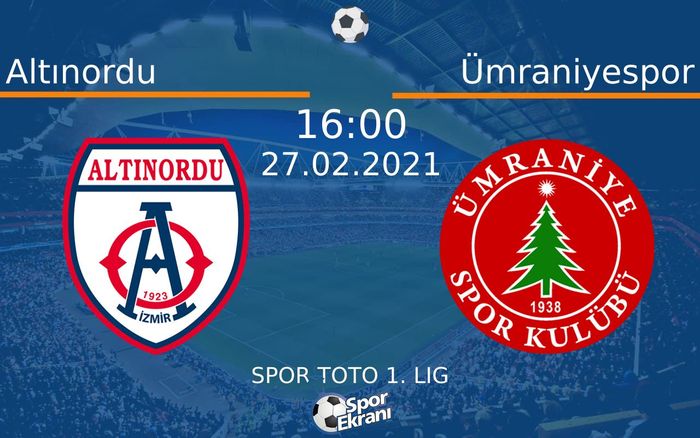 27 Şubat 2021 Altınordu vs Ümraniyespor maçı Hangi Kanalda Saat Kaçta Yayınlanacak? 27 Şubat 2021 Altınordu vs Ümraniyespor maçı Hangi Kanalda Saat Kaçta Yayınlanacak?