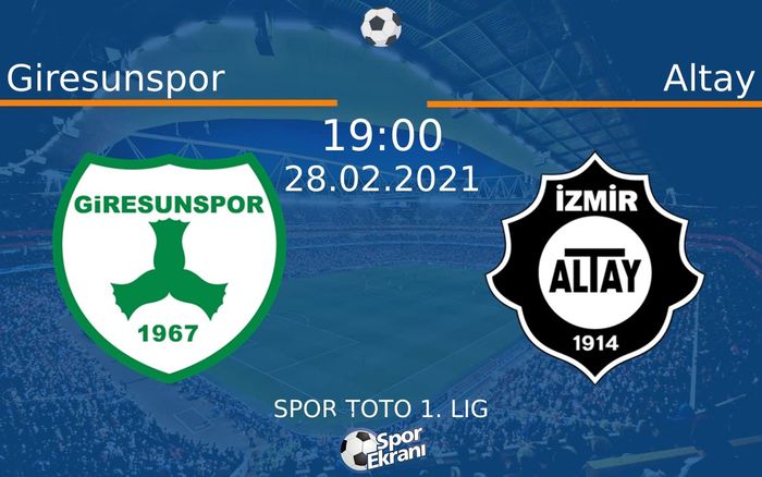 28 Şubat 2021 Giresunspor vs Altay maçı Hangi Kanalda Saat Kaçta Yayınlanacak? 28 Şubat 2021 Giresunspor vs Altay maçı Hangi Kanalda Saat Kaçta Yayınlanacak?