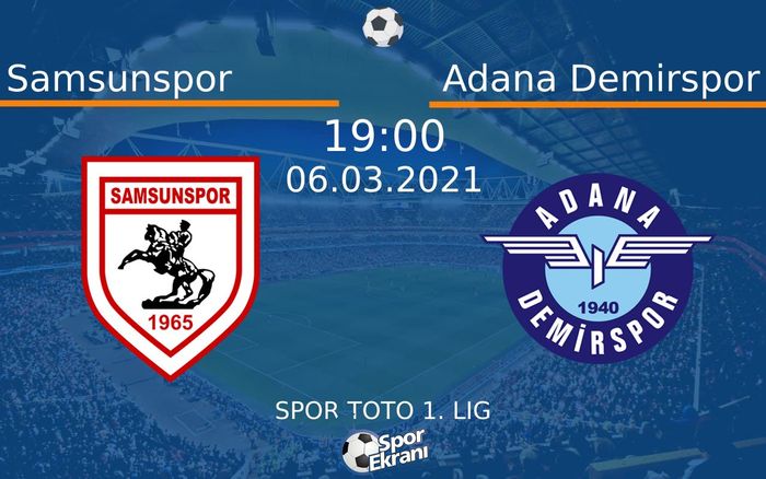 06 Mart 2021 Samsunspor vs Adana Demirspor maçı Hangi Kanalda Saat Kaçta Yayınlanacak? 06 Mart 2021 Samsunspor vs Adana Demirspor maçı Hangi Kanalda Saat Kaçta Yayınlanacak?