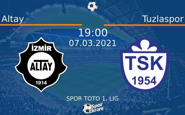 07 Mart 2021 Altay vs Tuzlaspor maçı Hangi Kanalda Saat Kaçta Yayınlanacak? 07 Mart 2021 Altay vs Tuzlaspor maçı Hangi Kanalda Saat Kaçta Yayınlanacak?
