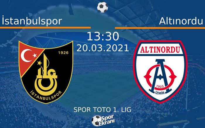20 Mart 2021 İstanbulspor vs Altınordu maçı Hangi Kanalda Saat Kaçta Yayınlanacak? 20 Mart 2021 İstanbulspor vs Altınordu maçı Hangi Kanalda Saat Kaçta Yayınlanacak?