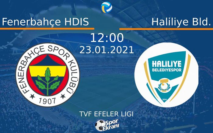 23 Ocak 2021 Fenerbahçe HDIS vs Haliliye Bld. maçı Hangi Kanalda Saat Kaçta Yayınlanacak? 23 Ocak 2021 Fenerbahçe HDIS vs Haliliye Bld. maçı Hangi Kanalda Saat Kaçta Yayınlanacak?