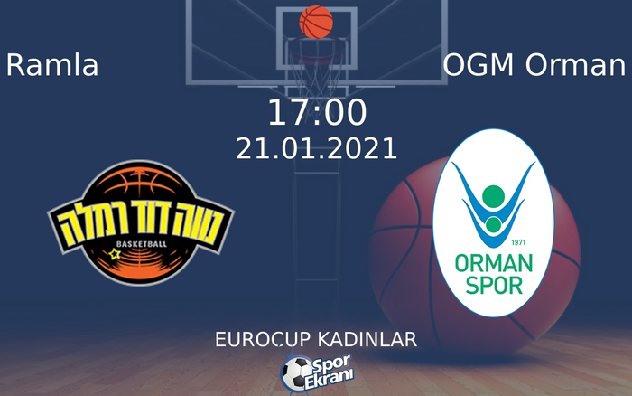 21 Ocak 2021 Ramla vs OGM Orman maçı Hangi Kanalda Saat Kaçta Yayınlanacak? 21 Ocak 2021 Ramla vs OGM Orman maçı Hangi Kanalda Saat Kaçta Yayınlanacak?