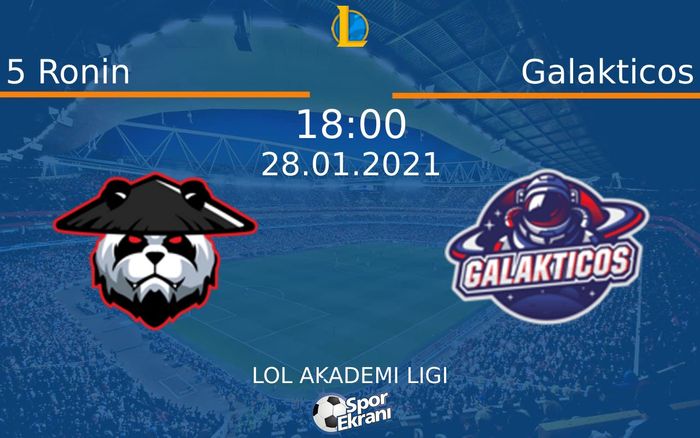28 Ocak 2021 5 Ronin vs Galakticos maçı Hangi Kanalda Saat Kaçta Yayınlanacak? 28 Ocak 2021 5 Ronin vs Galakticos maçı Hangi Kanalda Saat Kaçta Yayınlanacak?
