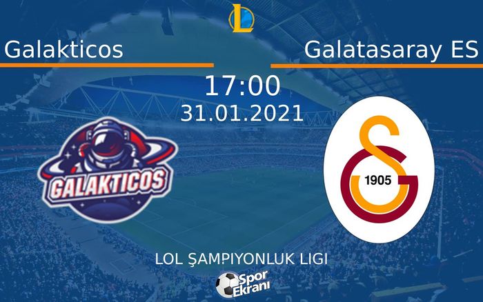 31 Ocak 2021 Galakticos vs Galatasaray ES maçı Hangi Kanalda Saat Kaçta Yayınlanacak? 31 Ocak 2021 Galakticos vs Galatasaray ES maçı Hangi Kanalda Saat Kaçta Yayınlanacak?